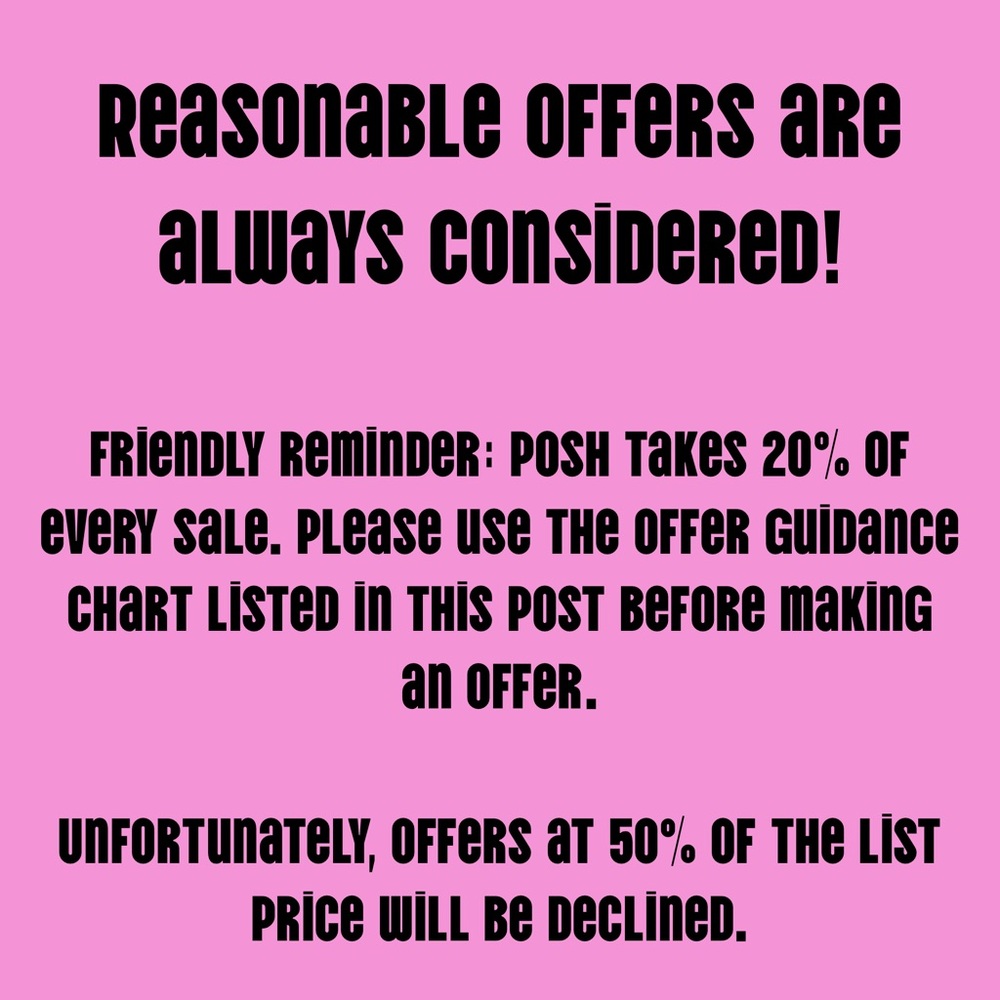 🏷️ REASONABLE OFFERS ARE ALWAYS CONSIDERED & APRECIATED🏷️